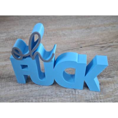 Oh Fuck / Schriftzug / Dekoration /Geschenkidee / Kleine Botschaft
