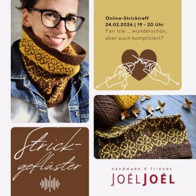 Strickgeflüster mit Kristin von Joél Joél – Online-Strickevent im Februar | Fair Isle