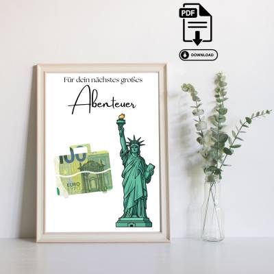 Geldgeschenk Wunscherfüller Für etwas besonderes - Last Minute Geschenk - Handgemacht - Sofort PDF Download zum Ausdruck