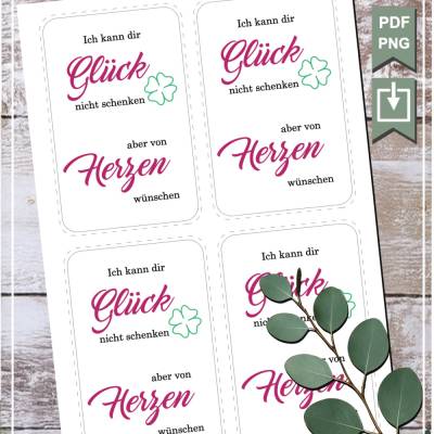 Glück von Herzen – Stilvolle Hintergrundkarte im PDF/PNG-Dateiformat für kreative DIY-Projekte