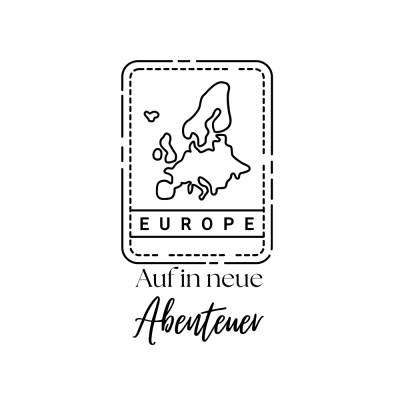 Auf in neue Abenteuer Europe PNG SVG Datei - Download Plotterdatei - Plotter File - Geschenkidee - Travel World Welt