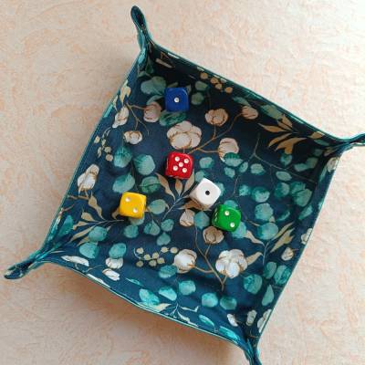 Würfelbrett, faltbar, Würfelunterlage, Würfeltablett, Dice Tray, Würfelmatte