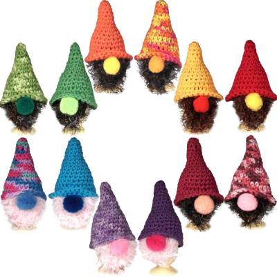 Eierwärmer Wichtel 2er Set gehäkelt – ihre Wunschfarbe, handgemachte Tischdeko, Geschenkidee