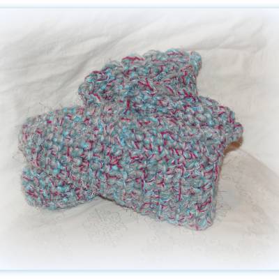 Puschen gehäkelt Gr. 39 / 39,5, Hausschuhe, Gästehaussschuhe, Hüttenschuhe