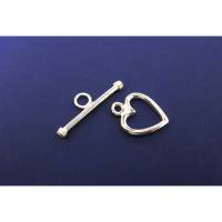 Schmuckverschluss, Herz Knebelverschluss 925 Silber (€15.99)