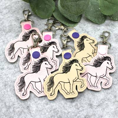 Stickdatei ITH Anhänger Pferd Pferdeliebe Isländer