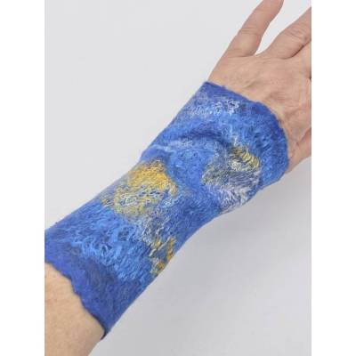 Elegante Damenstulpen aus Wolle & Seide – Handgefilzte, dünne Pulswärmer als edles Accessoire