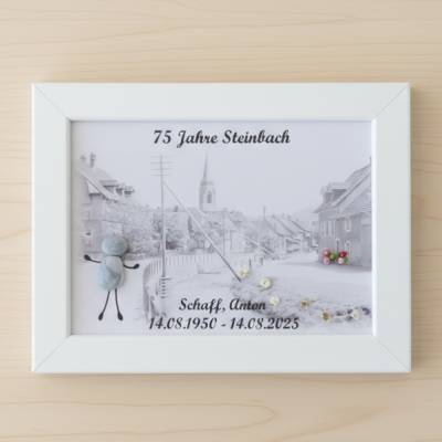 Unikat als Geschenk: Handgefertigtes Steinbild nach eigener Bildvorlage – personalisiert & einzigartig, STB-375