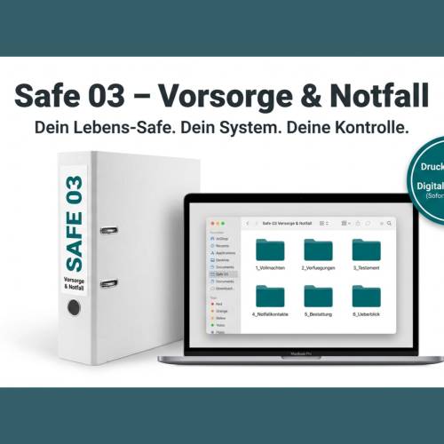 Notfallordner Vorsorge PDF & Offline-Ordner: Testament, Vollmacht, Patientenverfügung | Wissolino