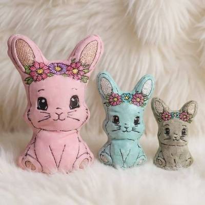 Stickdatei Hase In the Hoop – Osterhase 13x18 inkl. Anleitung