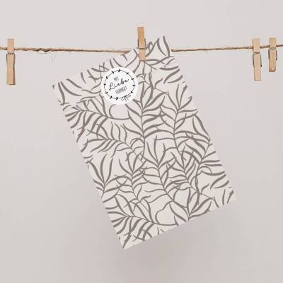 Papiertüten Set *Normandie Oak* / Motiv 2 / Flachbeutel in versch. Größen für Valentinstag und Geburtstag