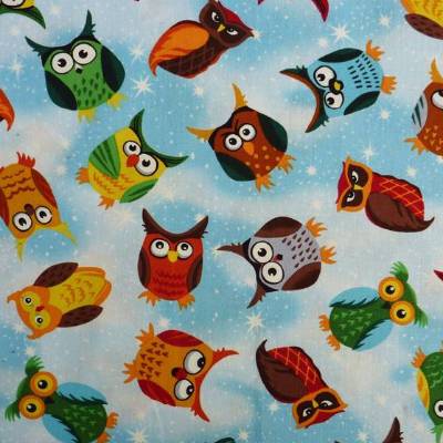 Patchworkstoff Eulen 