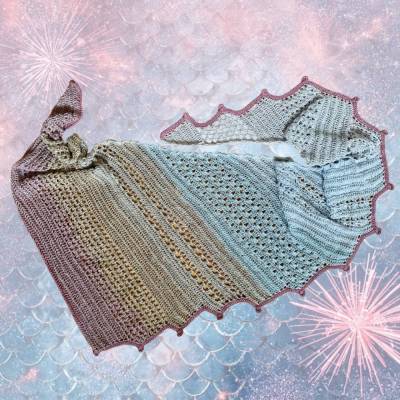 Drachenschwanzschal häkeln: Mustermix Anleitung für Evas Jahr 2025