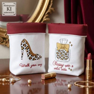 Stickdateien Leo 2 Vollstick ab 10x10 – 24 moderne Leo-Designs für Taschen & Deko