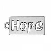 10 Anhänger, hope, Hoffnung, charm, charms, Schmuckanhänger, silber,  74874 Bild 1
