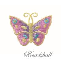 Bügelbild Schmetterling Pastellfarben Applikation Bild 1