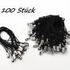 100 oder 500 Stück Handyschlaufen , Handyschnur, Handykette, schwarz,  silber, 18009 Bild 3