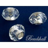 5 Modulperlen Glasschliffperlen Perlen Farbe Kristall klar Glasperlen facettiert Bild 1