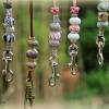 Pfeifenband aus Leder mit Perlen aus Halbedelsteinen, Schlüsselband, lanyard für die Hundepfeife Bild 3