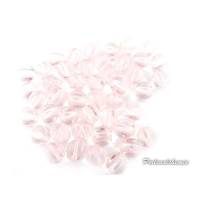 30 Glasperlen Melonenperlen 6 mm rosalin transparent Bild 1