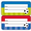 24 Heftaufkleber | Fußball - Schulaufkleber zum selbstbeschriften - 3,0 x 6,5 cm Bild 2