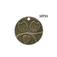 5 oder 20 Eulen, Eulenanhänger, Anhänger, Schmuckanhänger, Charm, 12711 Bild 1