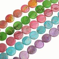 10 Perlen, Perlmutt, Farbauswahl, 20mm, Perlmuttperlen, Schmuckperlen, 32461 Bild 1