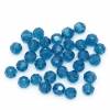 200 Glasperlen, geschliffen, facettiert, Perlen, Schmuckperlen 4mm, petrol, grün-blau, 10743 Bild 2
