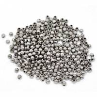 1000 Metallperlen, 3mm, silber, Perlen, Schmuckperlen, glatt,   01110 Bild 1
