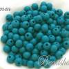 40 Holzperlen 8 mm Perlen Farbe Türkisblau (gefärbt) Bild 1