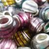 20 Modulperlen, Beads, Großlochperlen, Glas, Porzellan,  Überraschungspaket Module/Beads,bunt gemischter Posten Bild 3