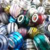 20 Modulperlen, Beads, Großlochperlen, Glas, Porzellan,  Überraschungspaket Module/Beads,bunt gemischter Posten Bild 5