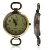 1 Uhr Rohling, Quarzuhr, Vintage-Stil, bronze, arabische Zahlen, 80002 Bild 1