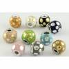 10 Kashmiri-Perlen, Metallperlen, Perlen, Schmuckperlen, 14mm, bunt,  439 Bild 2