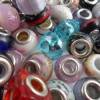 20 Modulperlen, Beads, Großlochperlen, Glas, Porzellan,  Überraschungspaket Module/Beads,bunt gemischter Posten Bild 4