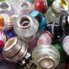 20 Modulperlen, Beads, Großlochperlen, Glas, Porzellan,  Überraschungspaket Module/Beads,bunt gemischter Posten Bild 6