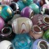 20 Modulperlen, Beads, Großlochperlen, Glas, Porzellan,  Überraschungspaket Module/Beads,bunt gemischter Posten Bild 7