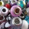 20 Modulperlen, Beads, Großlochperlen, Glas, Porzellan,  Überraschungspaket Module/Beads,bunt gemischter Posten Bild 8
