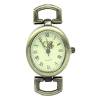 Uhr Rohling, Uhr, Quarzuhr, oval, römische Ziffern, Vintage-Stil, bronze, 26900 Bild 2