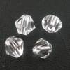 400 Glasperlen, geschliffen, facettiert, Perlen, Schmuckperlen 4mm, klar, 03859 Bild 2