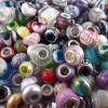 100 Modulperlen, Beads, Großlochperlen, Glas, Porzellan,  Überraschungspaket Module/Beads,bunt gemischter Posten Bild 2