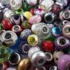 100 Modulperlen, Beads, Großlochperlen, Glas, Porzellan,  Überraschungspaket Module/Beads,bunt gemischter Posten Bild 3