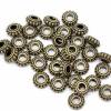 20 oder 100 Stück Metallperlen, Rondelle, bronze, Vintage-Stil, Perlen, Schmuckperlen,8x3mm, 09226 Bild 2