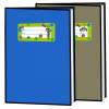 24 Heftaufkleber | Farbklecks Monster grün - Schulaufkleber zum selbstbeschriften - 3,0 x 6,5 cm Bild 3