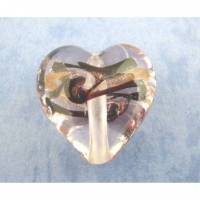 10 Glasperlen, Perlen, Herz, Herzen, Glasherzen, Muranoglas, Schmuckperlen, 01451 Bild 1