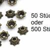 50 oder 500 Perlkappen, Perlen, Kappen für Perlen, bronze, 5mm, 24906 Bild 3