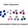 10 Cabochons-10mmCabochon,Acryl, matt, hellblau,dunkelblau,rosa,lila Bild 6
