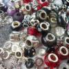 24 Modulperlen, Beads, Großlochperlen, Glas, Porzellan, Metall, Strass, Emaille, Überraschungspaket Module/Beads,bunt gemischter Posten, 6 Bild 2