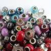 24 Modulperlen, Beads, Großlochperlen, Glas, Porzellan, Metall, Strass, Emaille, Überraschungspaket Module/Beads,bunt gemischter Posten, 6 Bild 7