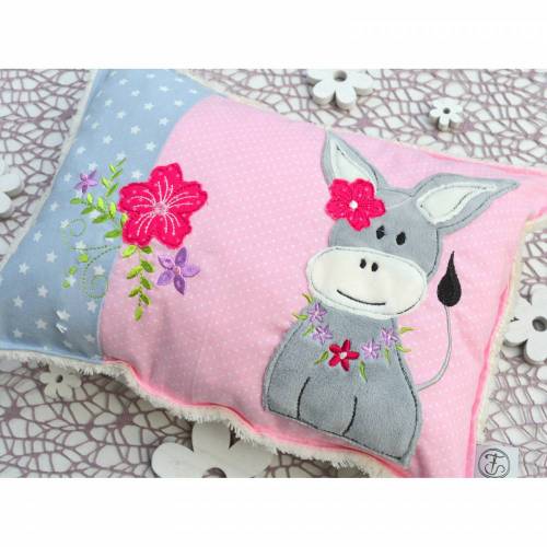 Stickdatei Esel Boho doodle 13x18cm